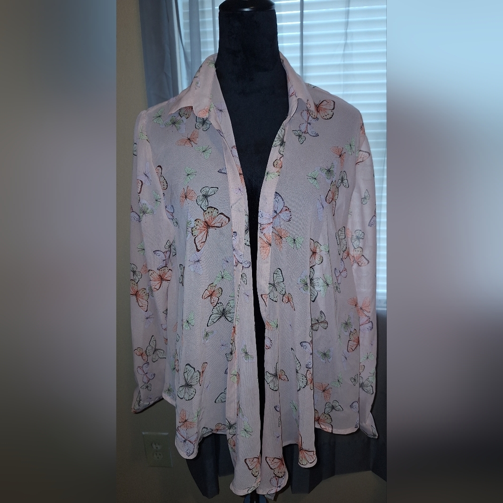 Butterfly Print Blouse
